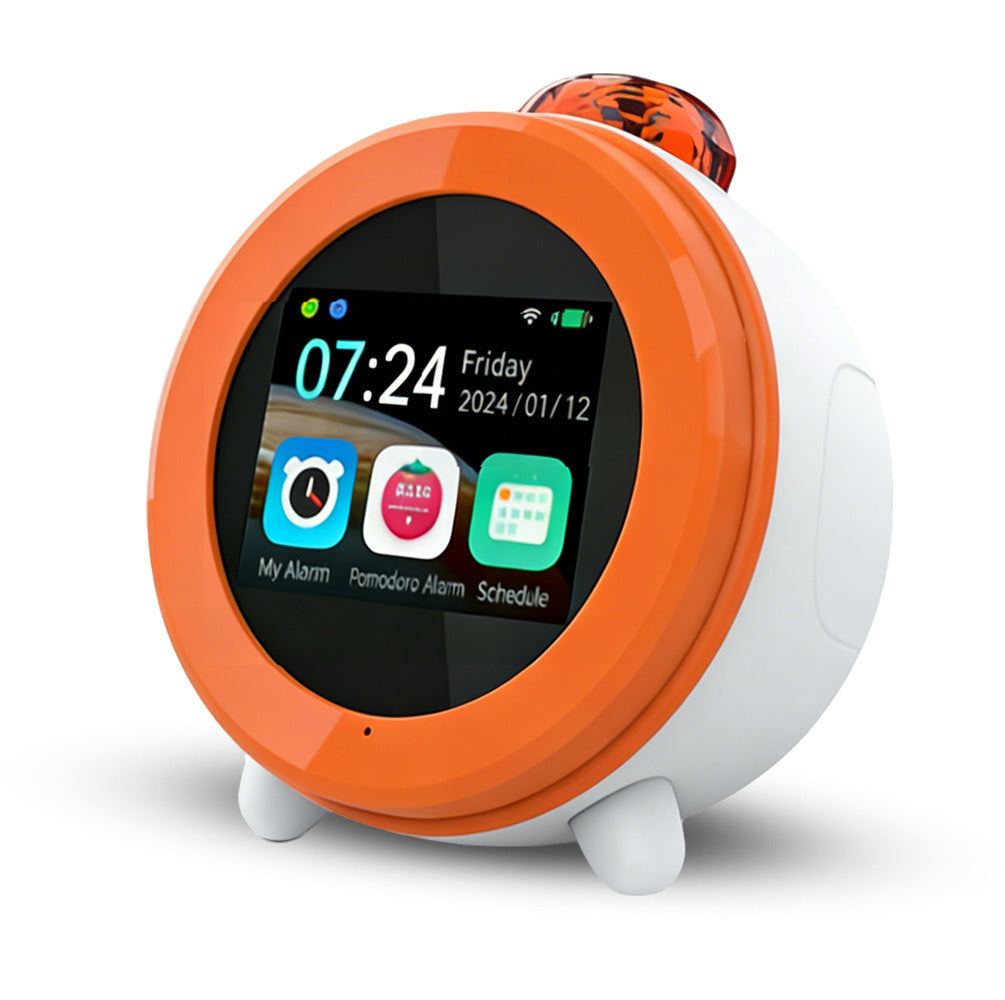 Orange Circular Smart Alarm Clock