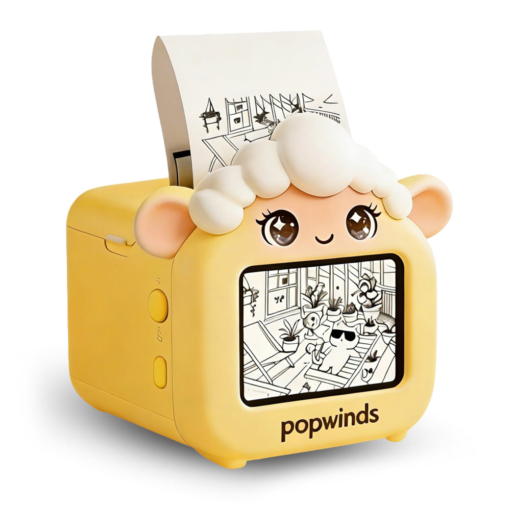 Yellow Mini Portable Printer